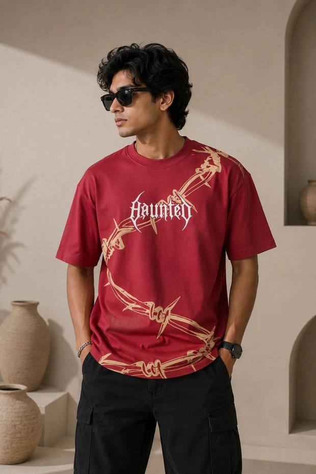 Hunter oversized puff-print tee